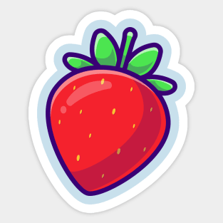 Strawberries Fruit Cartoon Sticker